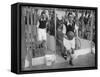 Arsenal FC Captain Eddie Hapgood Runs onto the Pitch at Highbury, London, 1930s-null-Framed Stretched Canvas