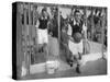 Arsenal FC Captain Eddie Hapgood Runs onto the Pitch at Highbury, London, 1930s-null-Stretched Canvas