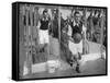 Arsenal FC Captain Eddie Hapgood Runs onto the Pitch at Highbury, London, 1930s-null-Framed Stretched Canvas