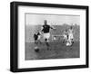 Arsenal Footballer Alex James Passes Three Manchester City Players, C1929-C1937-null-Framed Giclee Print