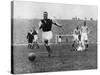 Arsenal Footballer Alex James Passes Three Manchester City Players, C1929-C1937-null-Stretched Canvas