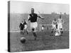 Arsenal Footballer Alex James Passes Three Manchester City Players, C1929-C1937-null-Stretched Canvas