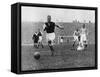 Arsenal Footballer Alex James Passes Three Manchester City Players, C1929-C1937-null-Framed Stretched Canvas