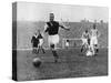 Arsenal Footballer Alex James Passes Three Manchester City Players, C1929-C1937-null-Stretched Canvas