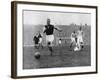 Arsenal Footballer Alex James Passes Three Manchester City Players, C1929-C1937-null-Framed Giclee Print