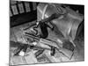 Arsenal of Machine Guns, Pistols, Shotguns Etc.- Belongs to Recently Captured Frank Dailey and Gang-Carl Mydans-Mounted Photographic Print