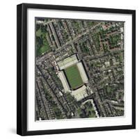 Arsenal's Highbury Stadium, Aerial View-Getmapping Plc-Framed Premium Photographic Print