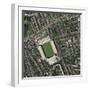 Arsenal's Highbury Stadium, Aerial View-Getmapping Plc-Framed Premium Photographic Print