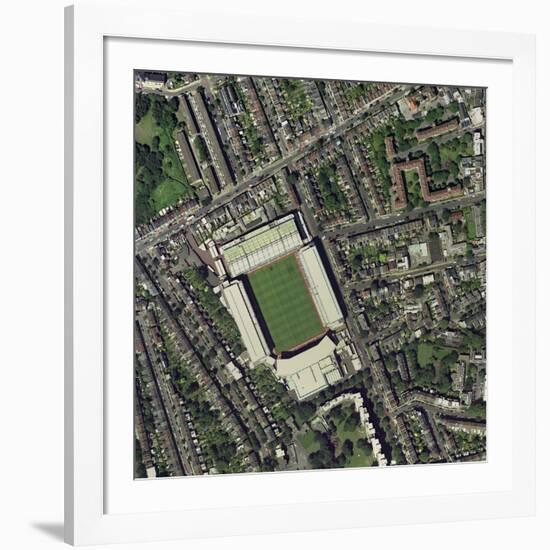 Arsenal's Highbury Stadium, Aerial View-Getmapping Plc-Framed Photographic Print