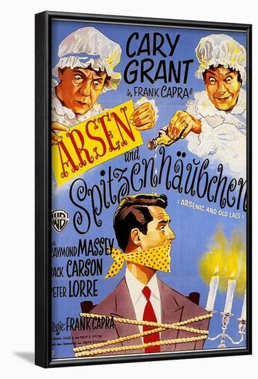 Arsenic and Old Lace, German Movie Poster, 1944-null-Framed Art Print