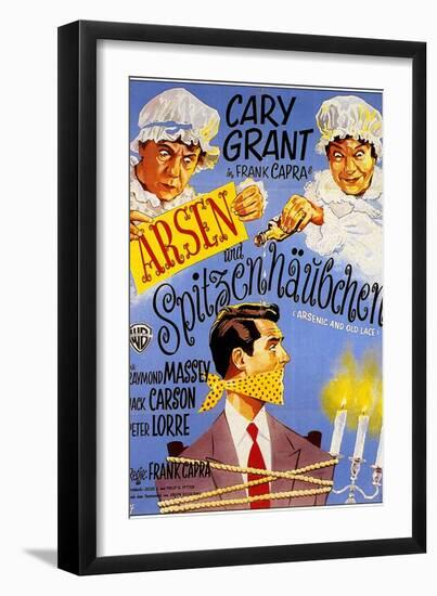 Arsenic and Old Lace, German Movie Poster, 1944-null-Framed Art Print