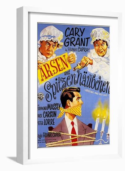 Arsenic and Old Lace, German Movie Poster, 1944-null-Framed Art Print