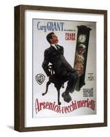 Arsenic and Old Lace, Italian Movie Poster, 1944-null-Framed Art Print