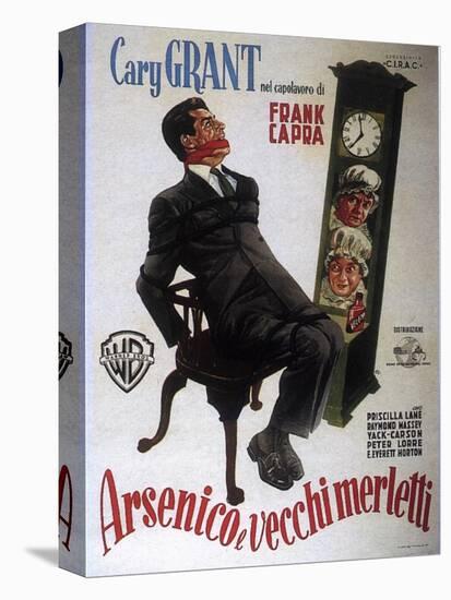 Arsenic and Old Lace, Italian Movie Poster, 1944-null-Stretched Canvas