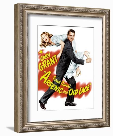 Arsenic and Old Lace, Priscilla Lane, Cary Grant, 1944-null-Framed Art Print