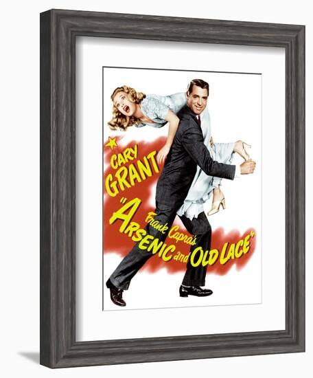 Arsenic and Old Lace, Priscilla Lane, Cary Grant, 1944-null-Framed Art Print