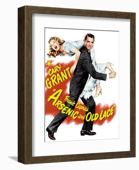 Arsenic and Old Lace, Priscilla Lane, Cary Grant, 1944-null-Framed Art Print