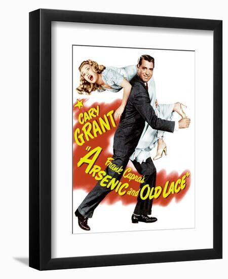 Arsenic and Old Lace, Priscilla Lane, Cary Grant, 1944-null-Framed Art Print