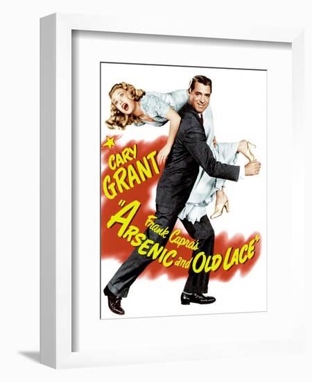 Arsenic and Old Lace, Priscilla Lane, Cary Grant, 1944-null-Framed Art Print