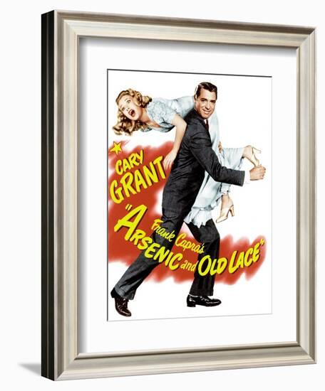 Arsenic and Old Lace, Priscilla Lane, Cary Grant, 1944-null-Framed Art Print