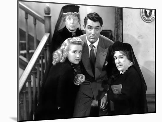 Arsenic and Old Lace, Priscilla Lane, Jean Adair, Cary Grant, Josephine Hull, 1944-null-Mounted Photo