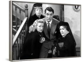 Arsenic and Old Lace, Priscilla Lane, Jean Adair, Cary Grant, Josephine Hull, 1944-null-Framed Photo