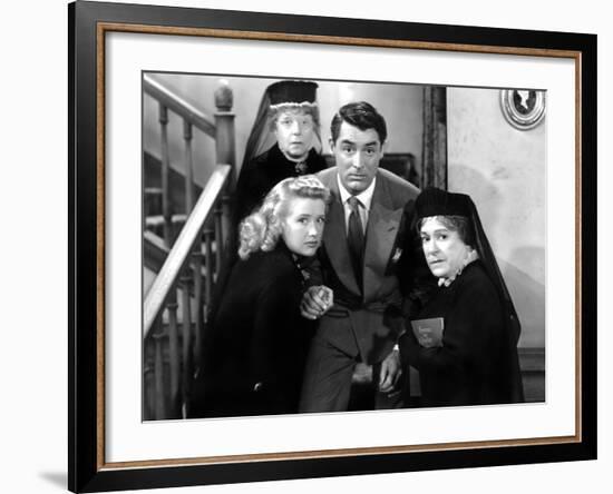 Arsenic and Old Lace, Priscilla Lane, Jean Adair, Cary Grant, Josephine Hull, 1944-null-Framed Photo