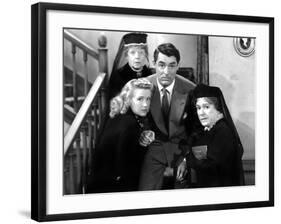Arsenic and Old Lace, Priscilla Lane, Jean Adair, Cary Grant, Josephine Hull, 1944-null-Framed Photo