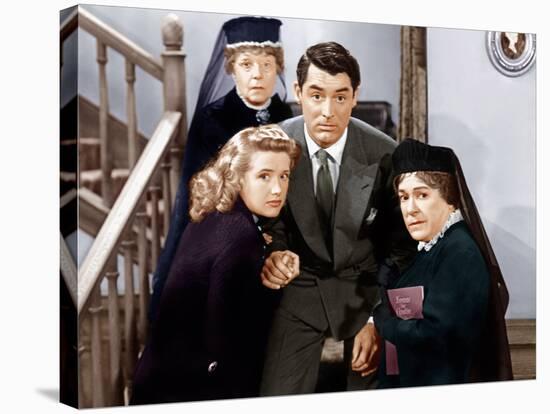 Arsenic And Old Lace, Priscilla Lane, Jean Adair, Cary Grant, Josephine Hull-null-Stretched Canvas