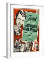 Arsenic and Old Lace, Swedish Movie Poster, 1944-null-Framed Art Print