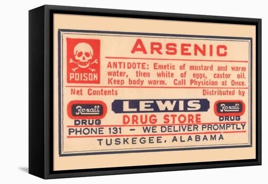 Arsenic-null-Framed Stretched Canvas