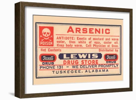 Arsenic-null-Framed Art Print