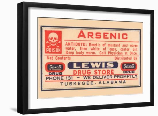 Arsenic-null-Framed Art Print