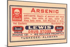 Arsenic-null-Mounted Art Print