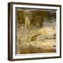 Art Abstract Acrylic Background in Beige, Yellow, Grey and Brown Colors-Irina QQQ-Framed Art Print