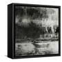 Art Abstract Acrylic Background in Black, Grey and White Colors-Irina QQQ-Framed Stretched Canvas