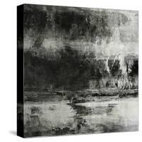 Art Abstract Acrylic Background in Black, Grey and White Colors-Irina QQQ-Stretched Canvas
