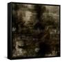 Art Abstract Acrylic Background in Brown, Grey and Black Colors-Irina QQQ-Framed Stretched Canvas