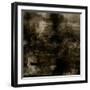 Art Abstract Acrylic Background in Brown, Grey and Black Colors-Irina QQQ-Framed Art Print