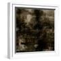 Art Abstract Acrylic Background in Brown, Grey and Black Colors-Irina QQQ-Framed Art Print