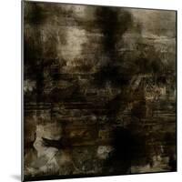 Art Abstract Acrylic Background in Brown, Grey and Black Colors-Irina QQQ-Mounted Art Print