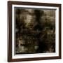 Art Abstract Acrylic Background in Brown, Grey and Black Colors-Irina QQQ-Framed Art Print