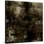 Art Abstract Acrylic Background in Brown, Grey and Black Colors-Irina QQQ-Stretched Canvas