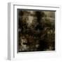 Art Abstract Acrylic Background in Brown, Grey and Black Colors-Irina QQQ-Framed Art Print