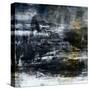 Art Abstract Acrylic Background in White, Grey, Yellow, Blue and Black Colors-Irina QQQ-Stretched Canvas