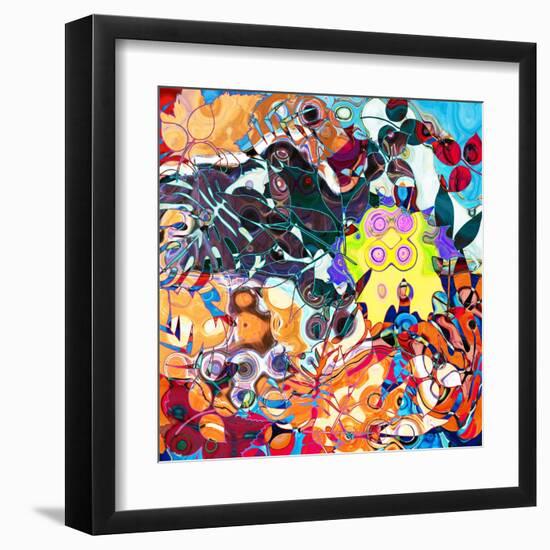 Art Abstract Colorful Background. To See Similar, Please Visit My Portfolio-Irina QQQ-Framed Art Print