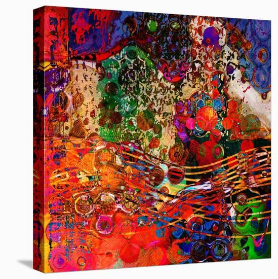 Art Abstract Colorful Rainbow Pattern Background. To See Similar, Please Visit My Portfolio-Irina QQQ-Stretched Canvas