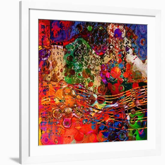 Art Abstract Colorful Rainbow Pattern Background. To See Similar, Please Visit My Portfolio-Irina QQQ-Framed Premium Giclee Print