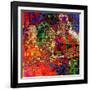 Art Abstract Colorful Rainbow Pattern Background. To See Similar, Please Visit My Portfolio-Irina QQQ-Framed Art Print