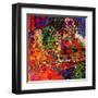 Art Abstract Colorful Rainbow Pattern Background. To See Similar, Please Visit My Portfolio-Irina QQQ-Framed Art Print